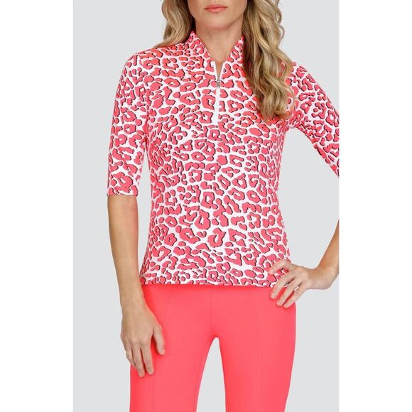 Tail Dolores Top - Prowl Pink & White Cheetah Size‎ M - Picture 1 of 9